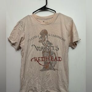 WDW Pirates Of The Caribbean Shirt Small We Wants The Redhead RARE Disney